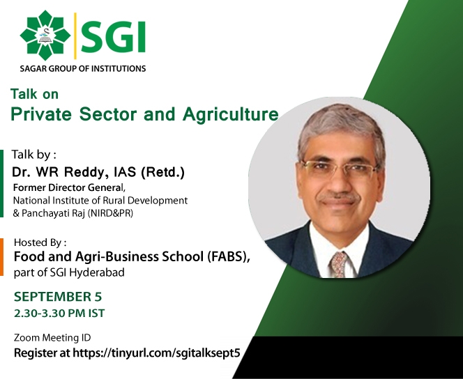 Talk on Private Sector & Agriculture