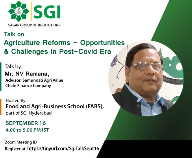 Talk on latest Agriculture Reforms