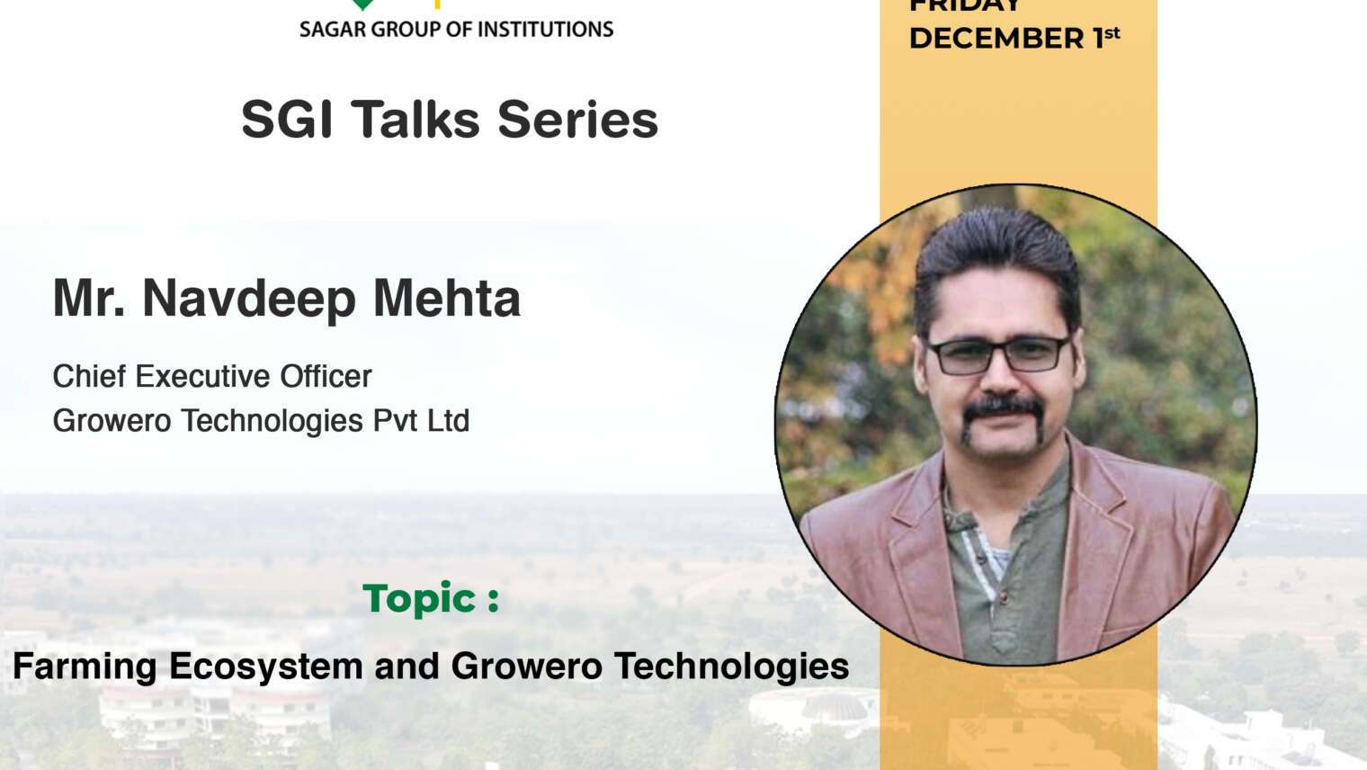 Talk on Farming Ecosystem and Growero Technologies