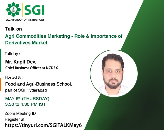 Talk on Agri Commodities Marketing – Role & Importance of Derivatives Market
