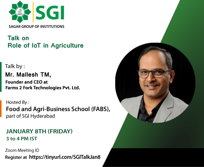 Talk on Role of IoT in Agriculture