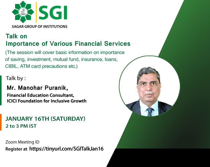 Talk on Importance of Various Financial Services