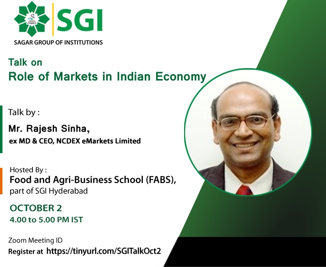 Talk on Role of Markets in Indian Economy